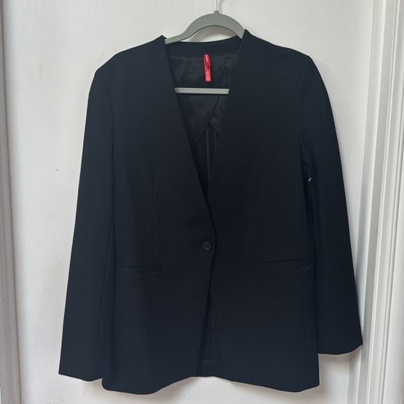 Spanx The Perfect Collarless Women's Black Blazer - Picture 6 of 8